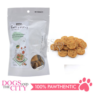 PETTO BAKE ARTISAN DOG TREATS Chicken and Cheese Dental Roll Fluffy Wraps with Chicken 100g