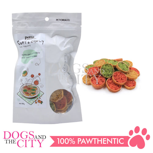 PETTO BAKE ARTISAN DOG TREATS Assorted Dental Rolls Fluffy Wraps with Chicken 100g