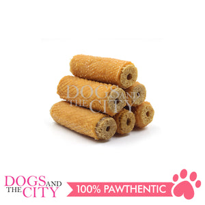 PETTO BAKE ARTISAN DOG TREATS Puffed Dental Stick Wraps with Chicken 100g