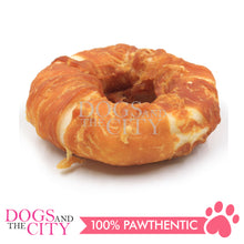Load image into Gallery viewer, PETTO BAKE ARTISAN DOG TREATS Rawhide Donut Wraps with Chicken 70g