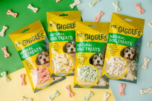 Mr. Giggles GPP092202 Biscuit Pink Milk 60G 3(Packs) Dog Treats