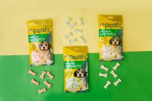 Mr. Giggles GPP092201 Biscuit Mix Color Milk 60G 3(Packs) Dog Treats