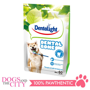 Dentalight 2313 Dental Bone 2.5" Small 60 pieces Dog Treats 540g - Dogs And The City Online