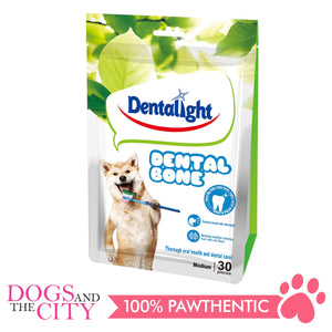Dentalight 2337 Dental Bone 3" Medium 30 Bones Treats 540g - Dogs And The City Online