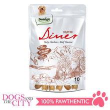 Load image into Gallery viewer, Dentalight 8285 3&quot; Nutri Diner Tasty Chicken &amp; Beef Flavor Mix Dog Treats 10 Bones 180g - Dogs And The City Online