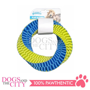 PAWISE 14841 Nylon Braided Donut Dog Toy Play and Chew Small 14cm