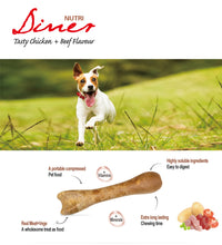 Load image into Gallery viewer, Dentalight 8285 3&quot; Nutri Diner Tasty Chicken &amp; Beef Flavor Mix Dog Treats 10 Bones 180g - Dogs And The City Online