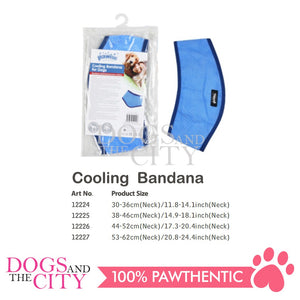 PAWISE 12227 Instant Cooling Pet Bandana, Breathable Scarf for Dog and Cat Large 53-62m