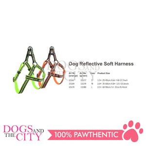 PAWISE  13167 DOG Reflective Soft Harness - Orange 15mm*25-45cm
