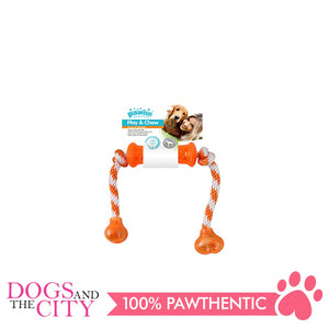 Pawise 14559 Dog Toy Play n Chew Dumbbell