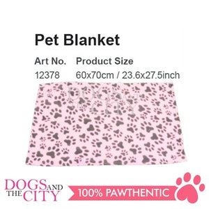 Pawise 12378 Pet Paw Print Blanket for Dog and Cat 60x70cm
