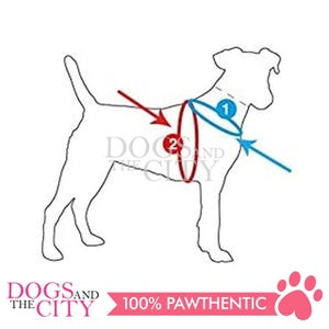 PAWISE 12031 Air Mesh Soft Adjustable Harness for Dog and Puppy 3XS w/1.2m Leash