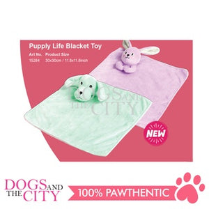 Pawise 15284 Pupply Pastel Life Blanket Dog Toy for Pets 30x30cm