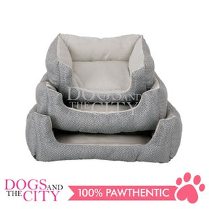 PAWISE 12444/12445/12446 Square Dog and Cat Bed Grey