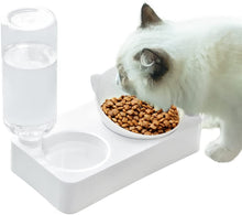 Load image into Gallery viewer, MRCT Automatic Pets Water Feeder with Rotating Tilted Cat/Dog Bowl Small 25x24.5x13.9cm