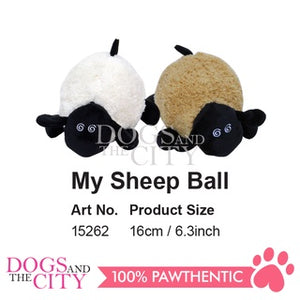 PAWISE 15262 My Sheep Ball Squeaky Toys for Pets 16cm