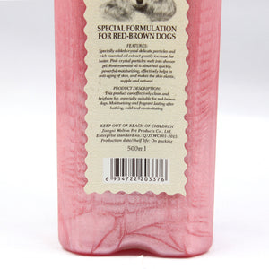 Endi E041 Organic Red-Brown Hair Color Pet Shampoo 500ml for Dog