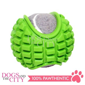 PAWISE 14637/14638/14639 TPR Bounce Ball Dog Toy w/Tennis Ball Inside for Pets