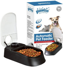 Load image into Gallery viewer, Pawise 11082 Pet Automatic Feeder Double 27x7x24cm