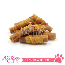 Load image into Gallery viewer, KIND REWARDS 9635 Bare Bones Chicken Wraps 100% Rawhide Free Small Dog Treats 16pcs 200g