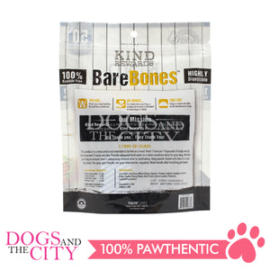 KIND REWARDS 9636 Bare Bones 50pcs Twist Sticks Chicken Flavor 100% Rawhide Free With Real Chicken Treats Inside Dog Treats 275g