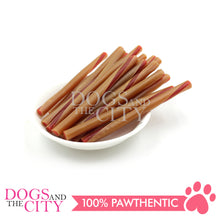 Load image into Gallery viewer, KIND REWARDS 9637 Bare Bones 50pcs Twist Sticks Peanut Butter 100% Rawhide Free Dog Treats 275g