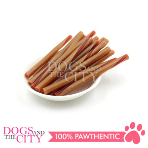 KIND REWARDS 9637 Bare Bones 50pcs Twist Sticks Peanut Butter 100% Rawhide Free Dog Treats 275g