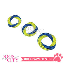 Load image into Gallery viewer, PAWISE 14841 Nylon Braided Donut Dog Toy Play and Chew Small 14cm