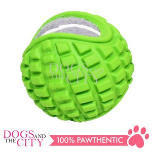 PAWISE 14637/14638/14639 TPR Bounce Ball Dog Toy w/Tennis Ball Inside for Pets