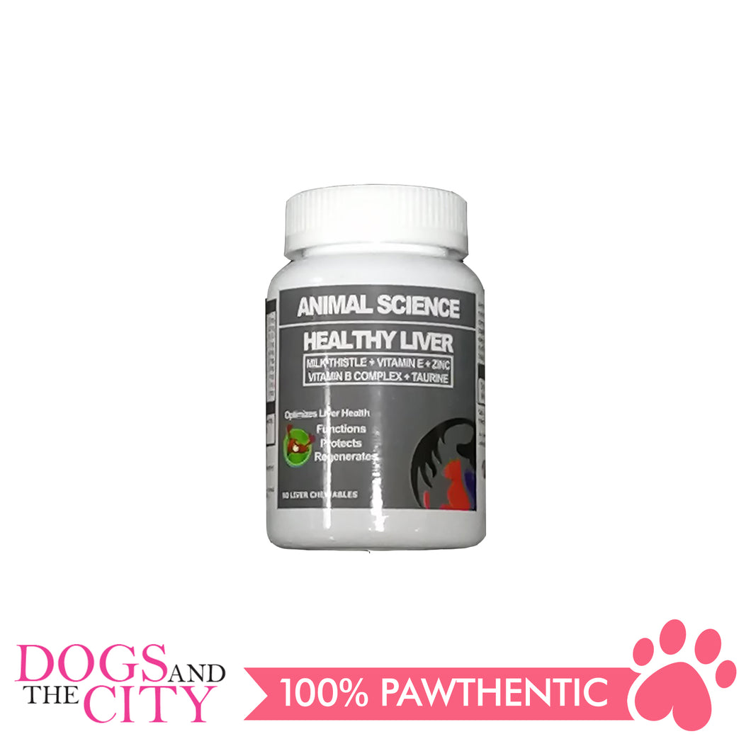 Animal Science Healthy Liver 60's Chewables - Dogs And The City Online