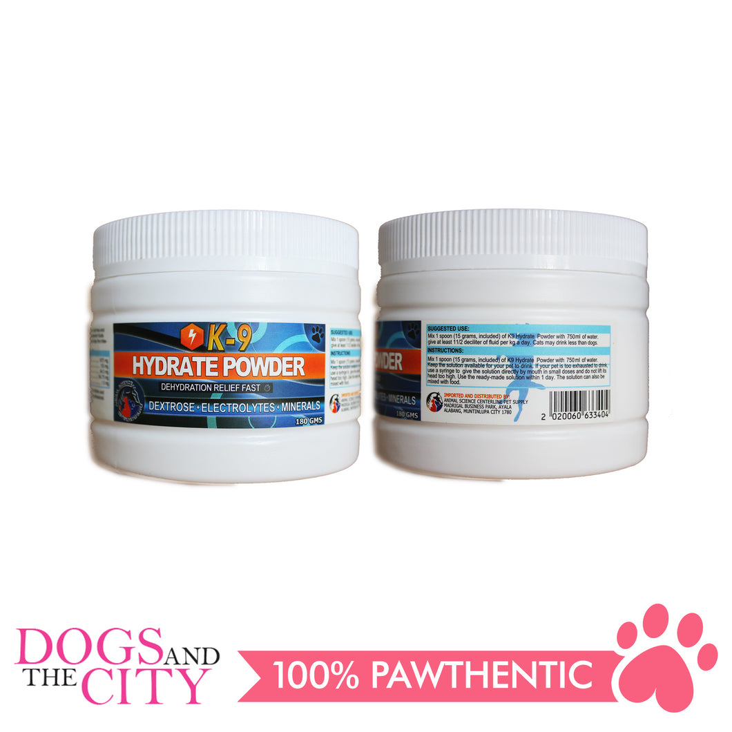 Animal Science K9 Hydrate (High-Grade Dextrose Powder) Powder for Dog and Cat 180g