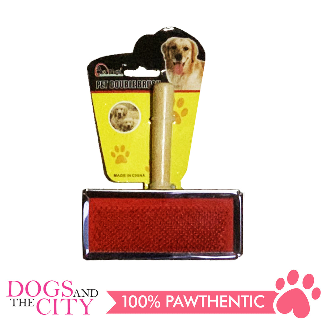 BM Wood Grooming Slicker Brush for Dog Large 11x5cm - All Goodies for Your Pet
