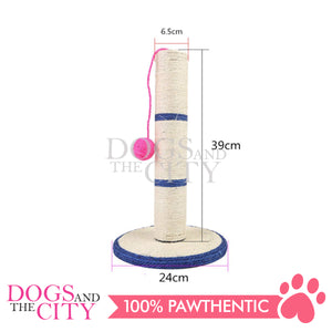 BM Scratch Post Cat Scratch Pet Lounge Kitten Activity Column For Cats 39cm