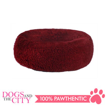 Load image into Gallery viewer, BM Donut Calming Pet Bed, Faux Fur Washable Bed for Pets, Marshmallow Cat or Dog Round Bed 40x40x20cm