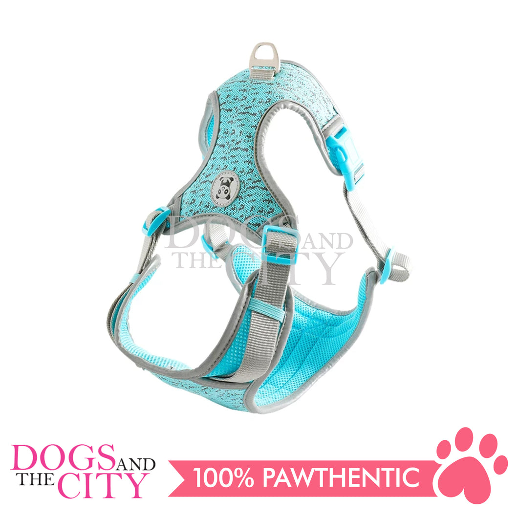 BM GP-180604H Cute Reflectorized Adjustable Dog Harness Vest LARGE