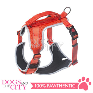 BM GP-184005H No Pull Dog Harness with Leash Clip and Handle Adjustable Reflective Vest Easy On Dog Harness Air Mesh Dog Harness XL