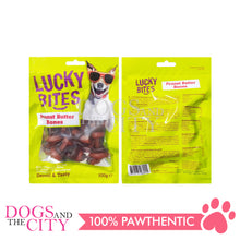 Load image into Gallery viewer, LUCKY BITES BN006 Peanut Butter Chew Bones Dog Treats 100g