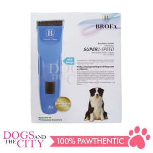 BROFA BF-A5 Brushless 2-Speed Professional Pet Clipper for Dog and Cat BLUE