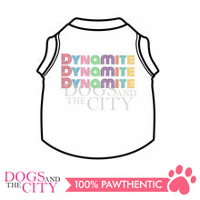 Load image into Gallery viewer, Doggie Star Dynamite White T-Shirts