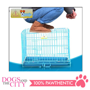 JX D214MA Foldable Pet Cage 45x30x37cm Size 1 Black - All Goodies for Your Pet