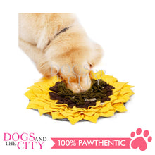 Load image into Gallery viewer, DGZ Pet Sniffing Mat Sunflower Cushion Treasure Hunt Interactive Snuffle Dog Mat 48x48cm