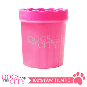 DGZ Pet Petite Cup Muddy Feet Portable Dog Paw Cleaner Washer Brush Cup for Dogs Cat Grooming 11x8cm