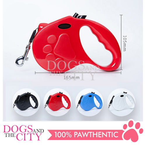 DGZ0121198 Pet Auto Retractable Leash Tape Tangle Free for 20-35lbs 5 meter for Dog and Cat