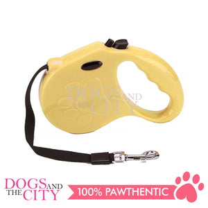 DGZ0121198 Pet Auto Retractable Leash Tape Tangle Free for 20-35lbs 5 meter for Dog and Cat