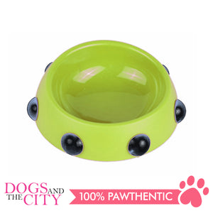 DGZ Beveled Round Bowl With Short Rivet 16x5cm 160ml for Dog and Cat