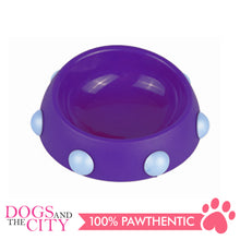Load image into Gallery viewer, DGZ Beveled Round Bowl With Short Rivet 16x5cm 160ml for Dog and Cat