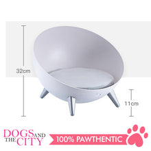 Load image into Gallery viewer, DGZ Elevated Dog and Cat Lounge Bed With Feet 41x31cm