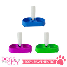 Load image into Gallery viewer, DGZ Pet Double Bowl with Bottle Feeder