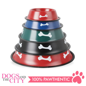 DGZ Painted Stainless Pet Bowl 18CM