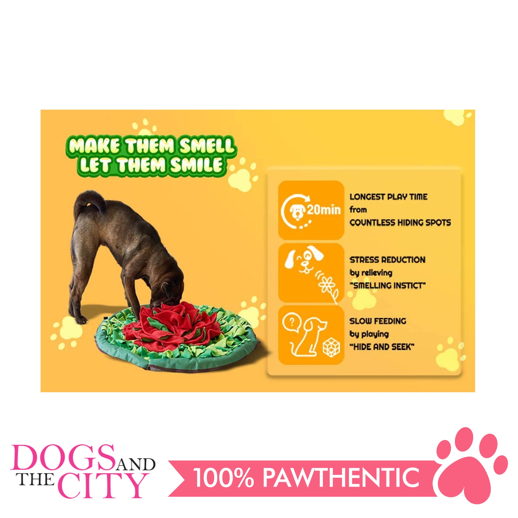 Pet Sniffing Mat Training Blanket Dog Snuffle Mat Sunflower Pad